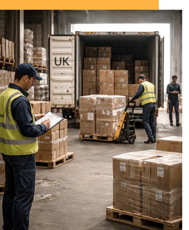 Доставка грузов из Великобритании с таможенным оформлением от 13010