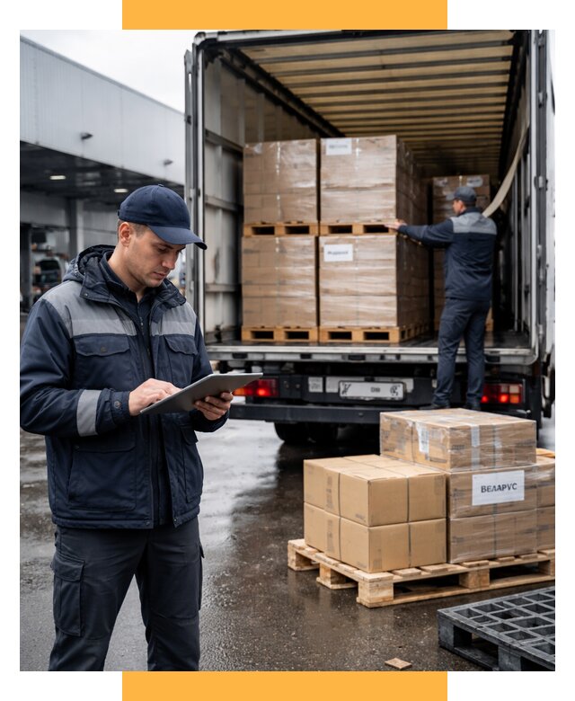 Доставка грузов из Беларуси от 15612 р. логистика СетСервис-Рбн