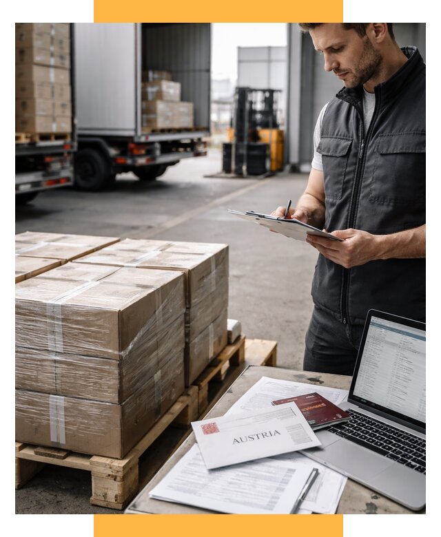 Доставка в Австрию от 67652 р. Логистика и экспорт СетСервис-Рбн