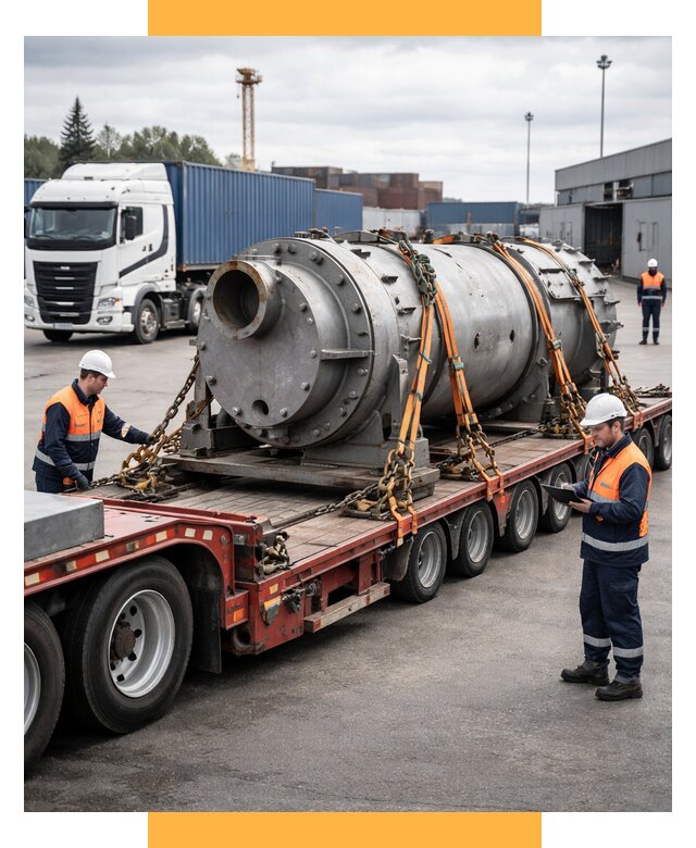 Перевозка тяжеловесных грузов под ключ от 156120 р. | СетСервис-Рбн